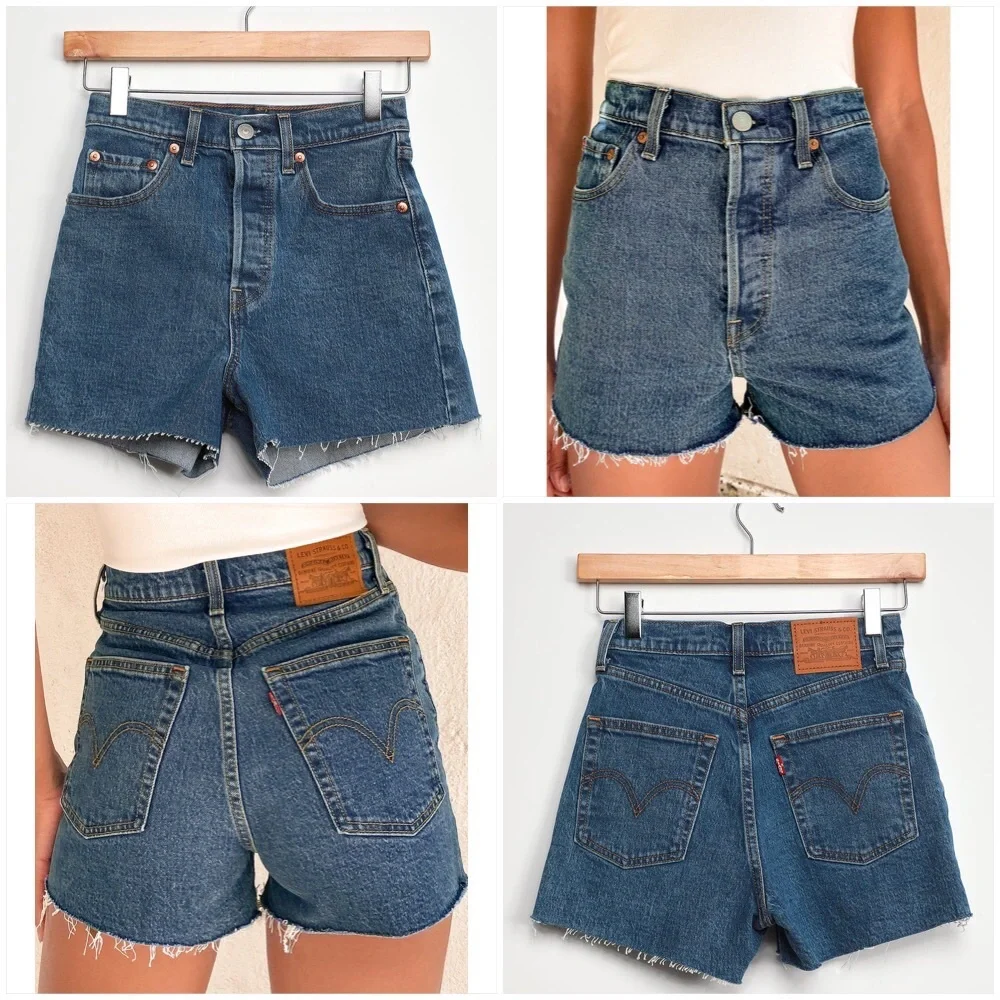 Lulus🖤Levi’s Ribcage Shorts - Picture 5 of 16